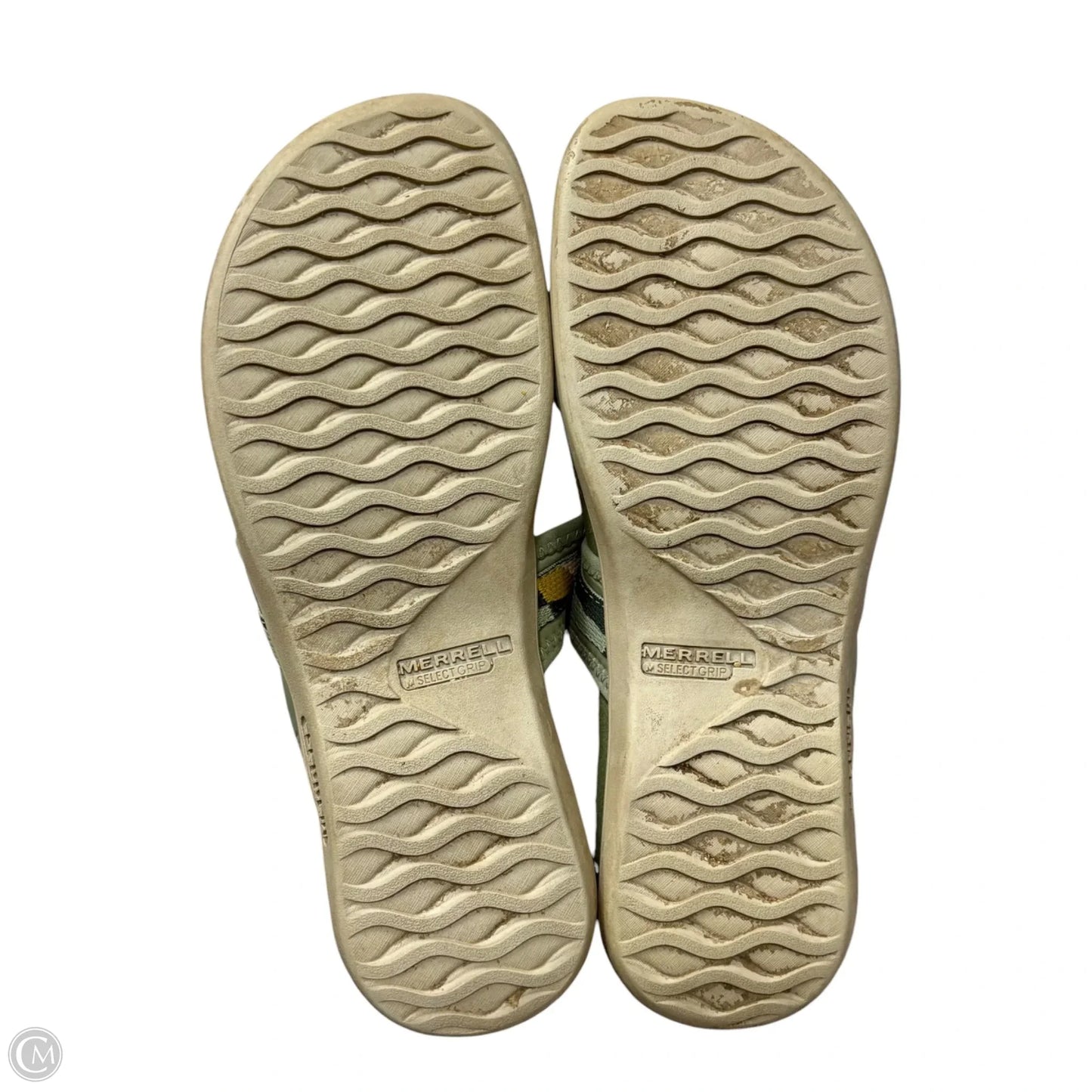 Sandals Flip Flops By Merrell In Green, Size: 9