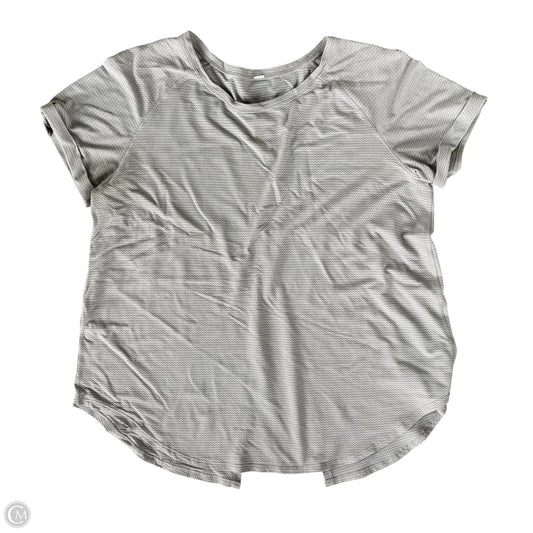 Athletic Top Short Sleeve By Lululemon In Purple, Size: S