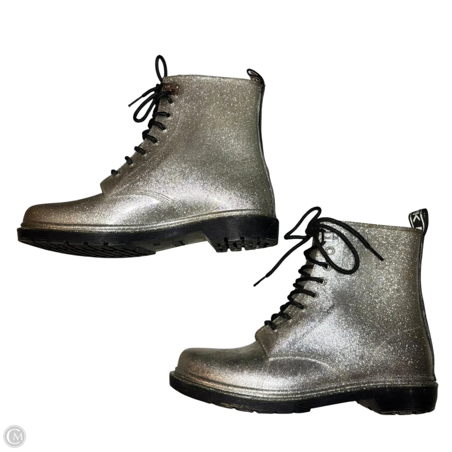 Boots Combat By Michael By Michael Kors In Silver, Size: 10