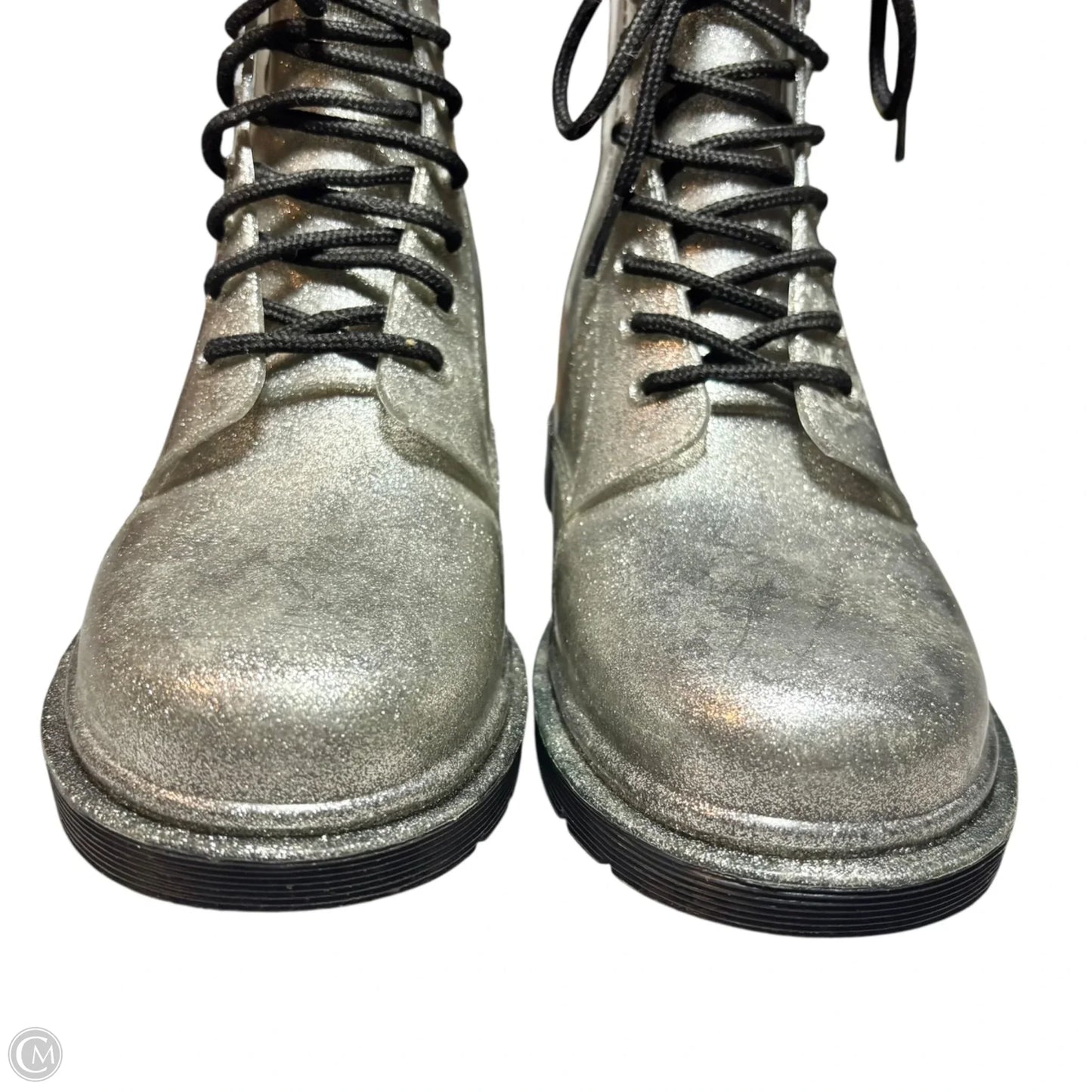 Boots Combat By Michael By Michael Kors In Silver, Size: 10