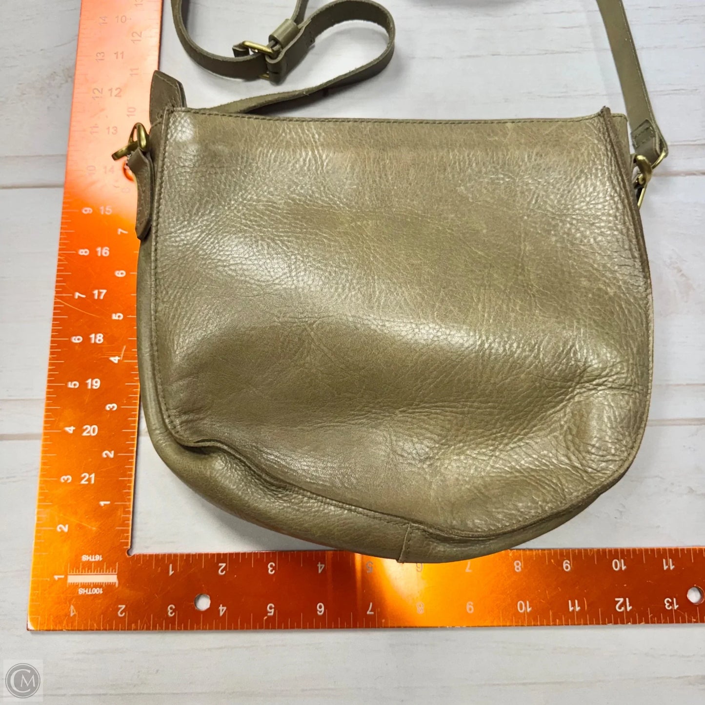 Crossbody Leather By Madewell, Size: Medium