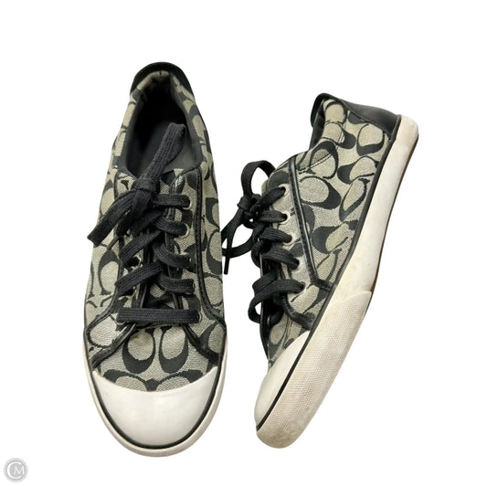 Shoes Designer By Coach In Black & Grey, Size: 9.5