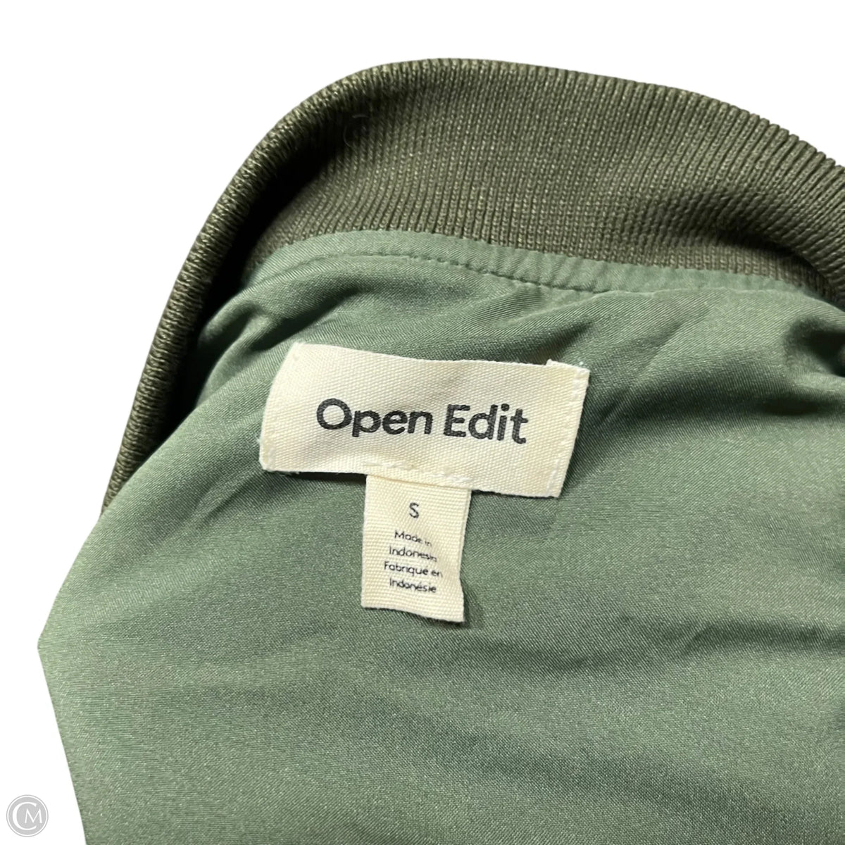 Jacket Windbreaker By Open Edit In Green, Size: S