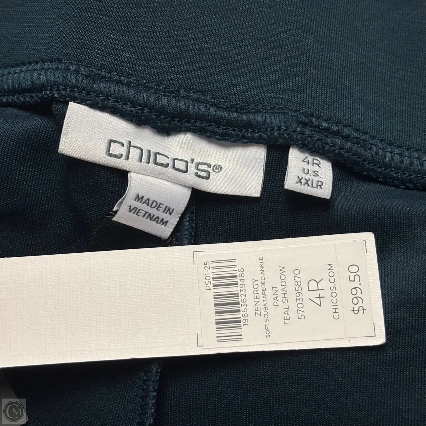 Athletic Pants By Chicos In Blue, Size: Xxl