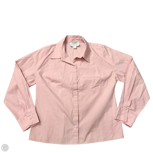 Top Long Sleeve By Anthropologie In Pink, Size: M