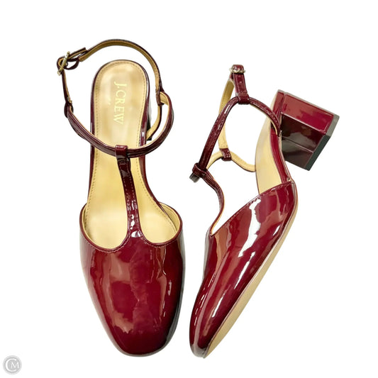 Shoes Heels Block By J. Crew In Maroon, Size: 8