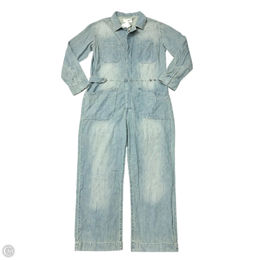 Jumpsuit By Free People In Blue Denim, Size: L