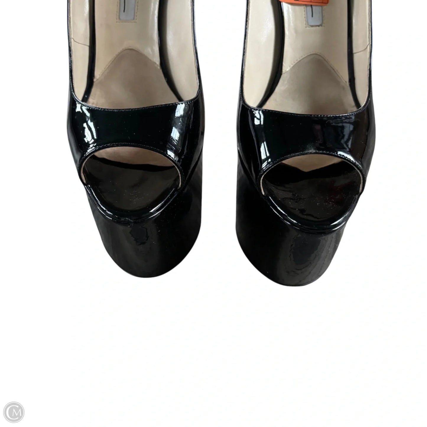 Sandals Heels Stiletto By Brian Atwood In Black, Size: 8.5