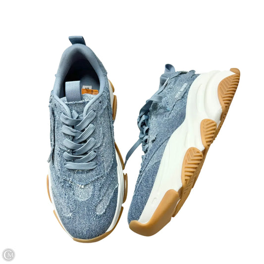 Shoes Sneakers By Steve Madden In Blue & White, Size: 10