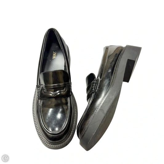 Shoes Heels Platform By Zara In Black, Size: 8.5