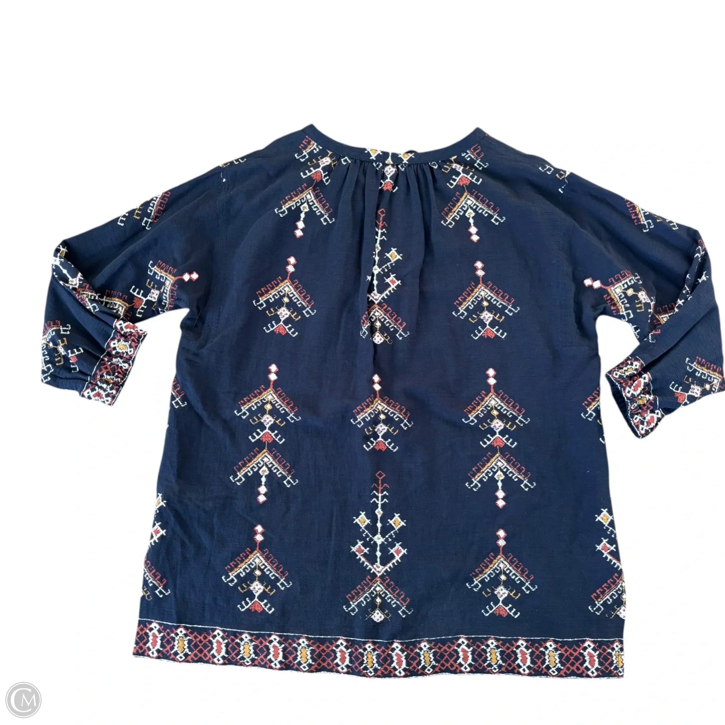 Top Long Sleeve By Madewell In Navy, Size: Xs