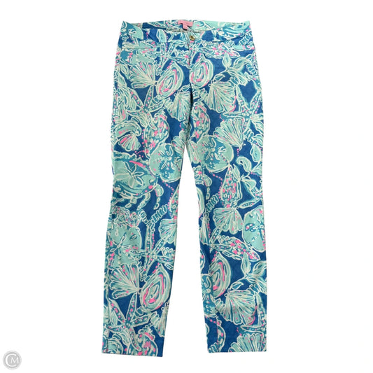 Pants Designer By Lilly Pulitzer In Blue & Pink, Size: 6