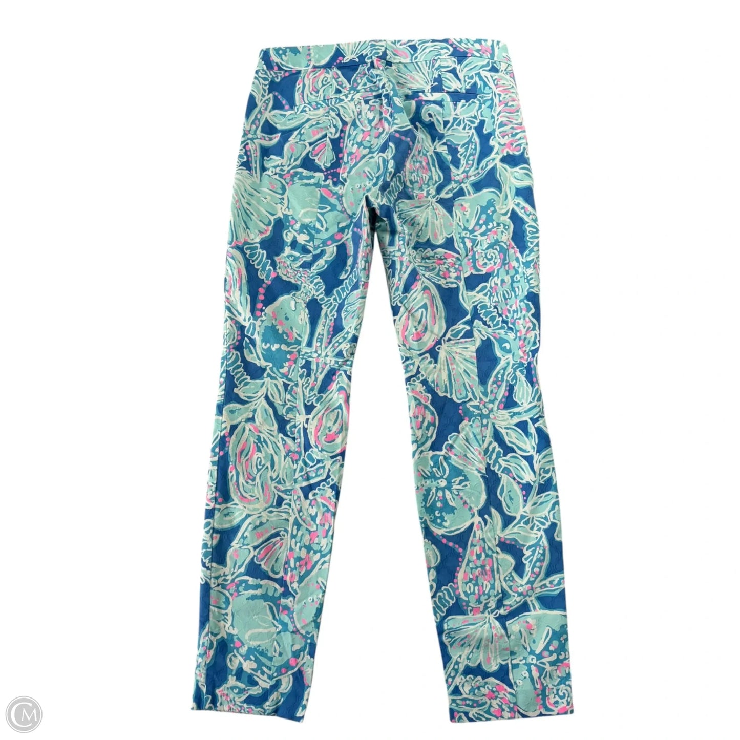 Pants Designer By Lilly Pulitzer In Blue & Pink, Size: 6