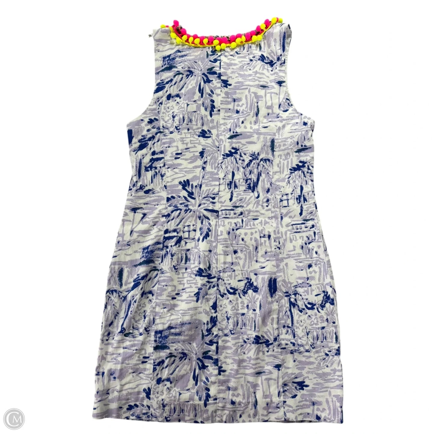 Dress Designer By Lilly Pulitzer In Purple & White, Size: 8