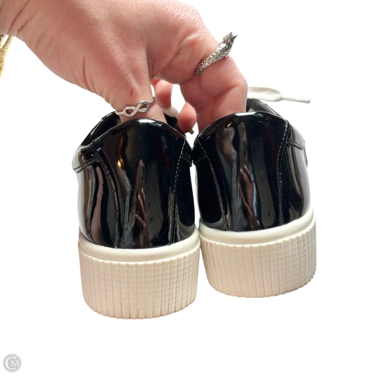 Shoes Sneakers By Mix No 6 In Black & White, Size: 7.5