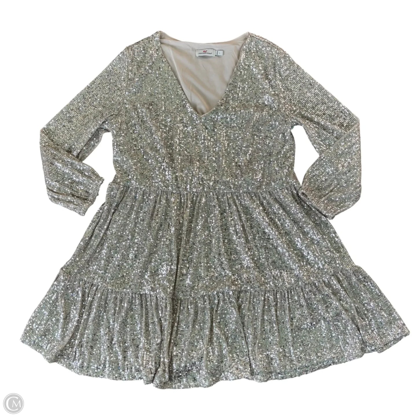 Dress Casual Midi By Vineyard Vines In Animal Print, Size: L