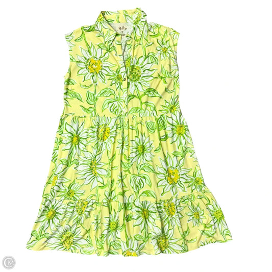 Dress Designer By Lilly Pulitzer In Green & Yellow, Size: S