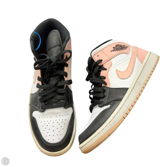 Shoes Luxury Designer By Jordan In Black & Pink, Size: 11