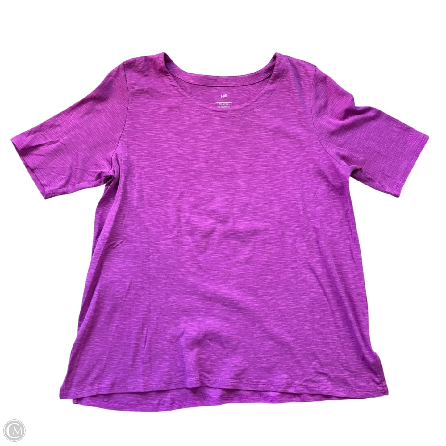 Top Short Sleeve Basic By J. Jill In Purple, Size: L