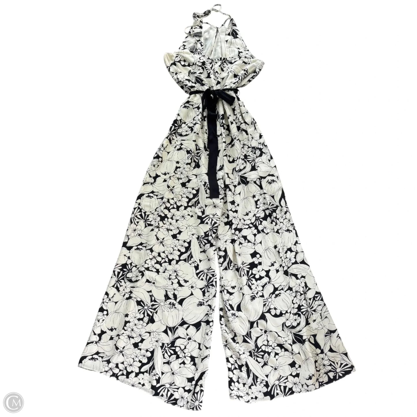 Jumpsuit By Elevenses In Black & Cream, Size: L