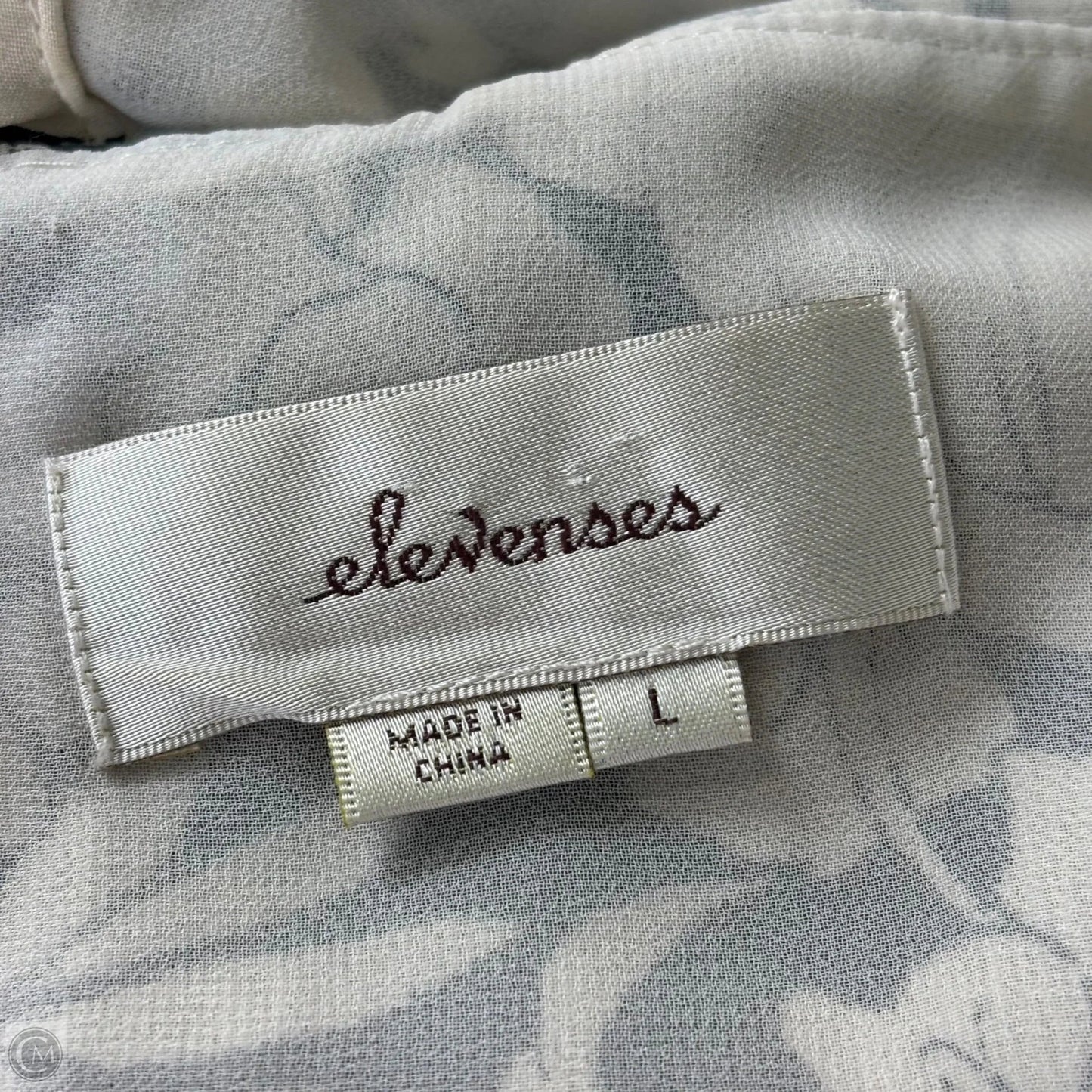 Jumpsuit By Elevenses In Black & Cream, Size: L