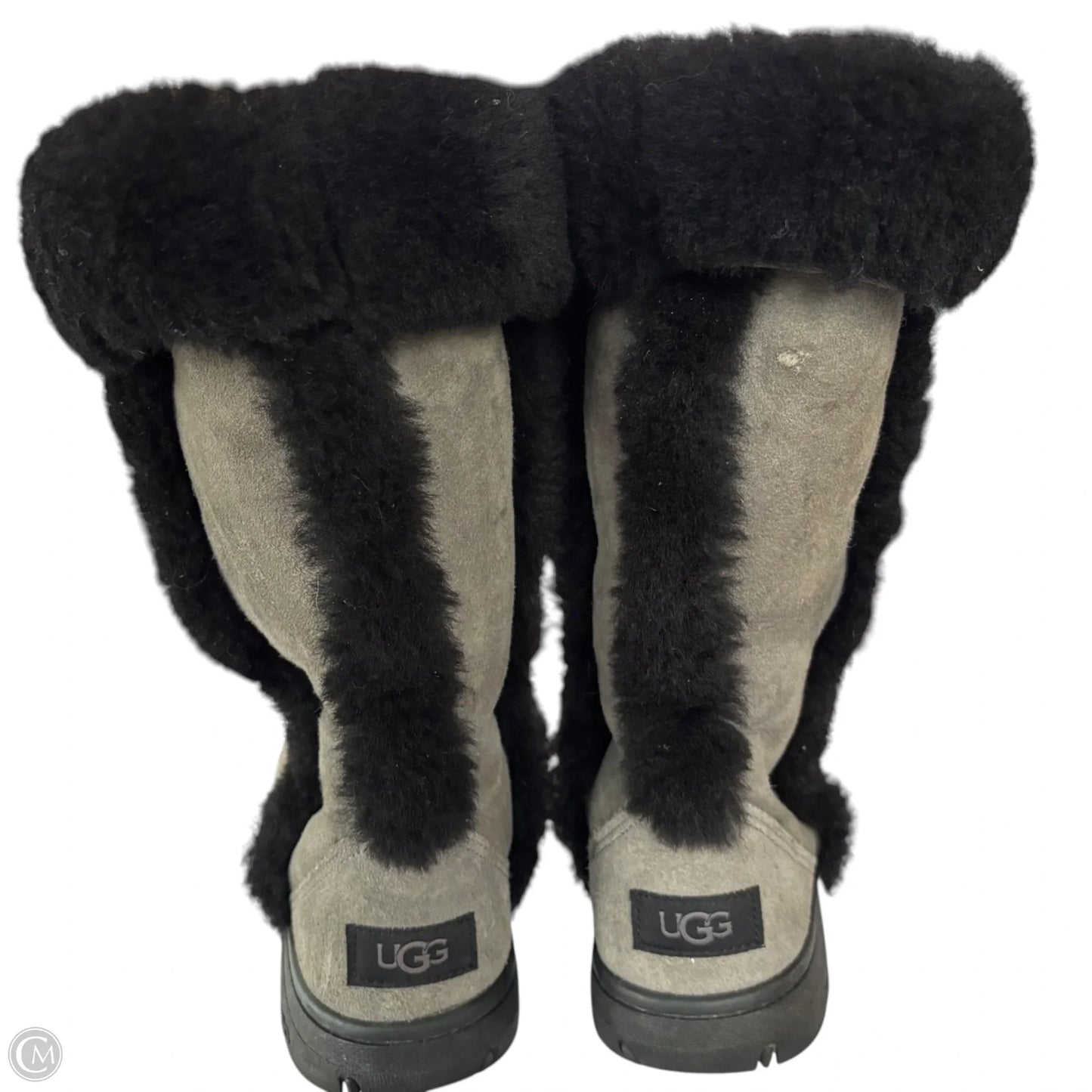 Boots Designer By Ugg In Black & Grey, Size: 7