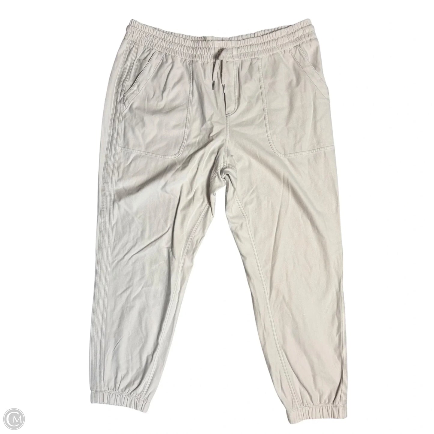 Athletic Pants By Athleta In Cream, Size: 1x