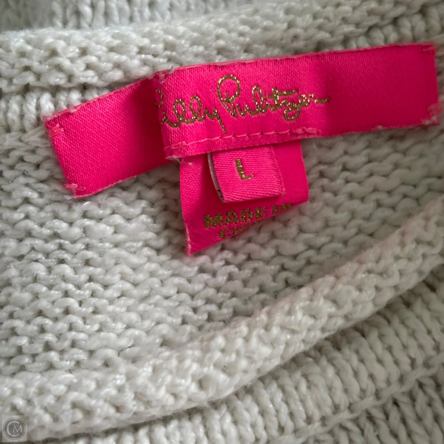 Sweater Designer By Lilly Pulitzer In White, Size: L