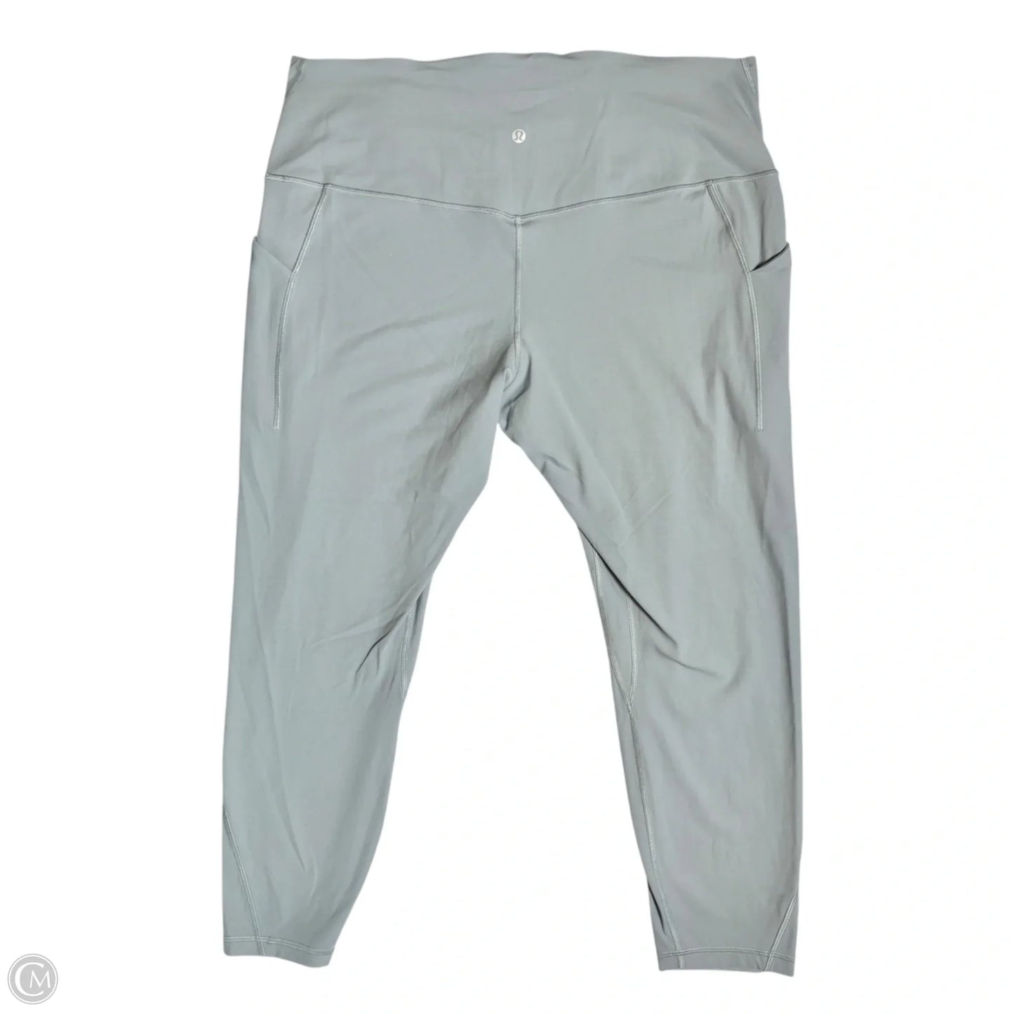 Athletic Leggings By Lululemon In Blue, Size: 1x