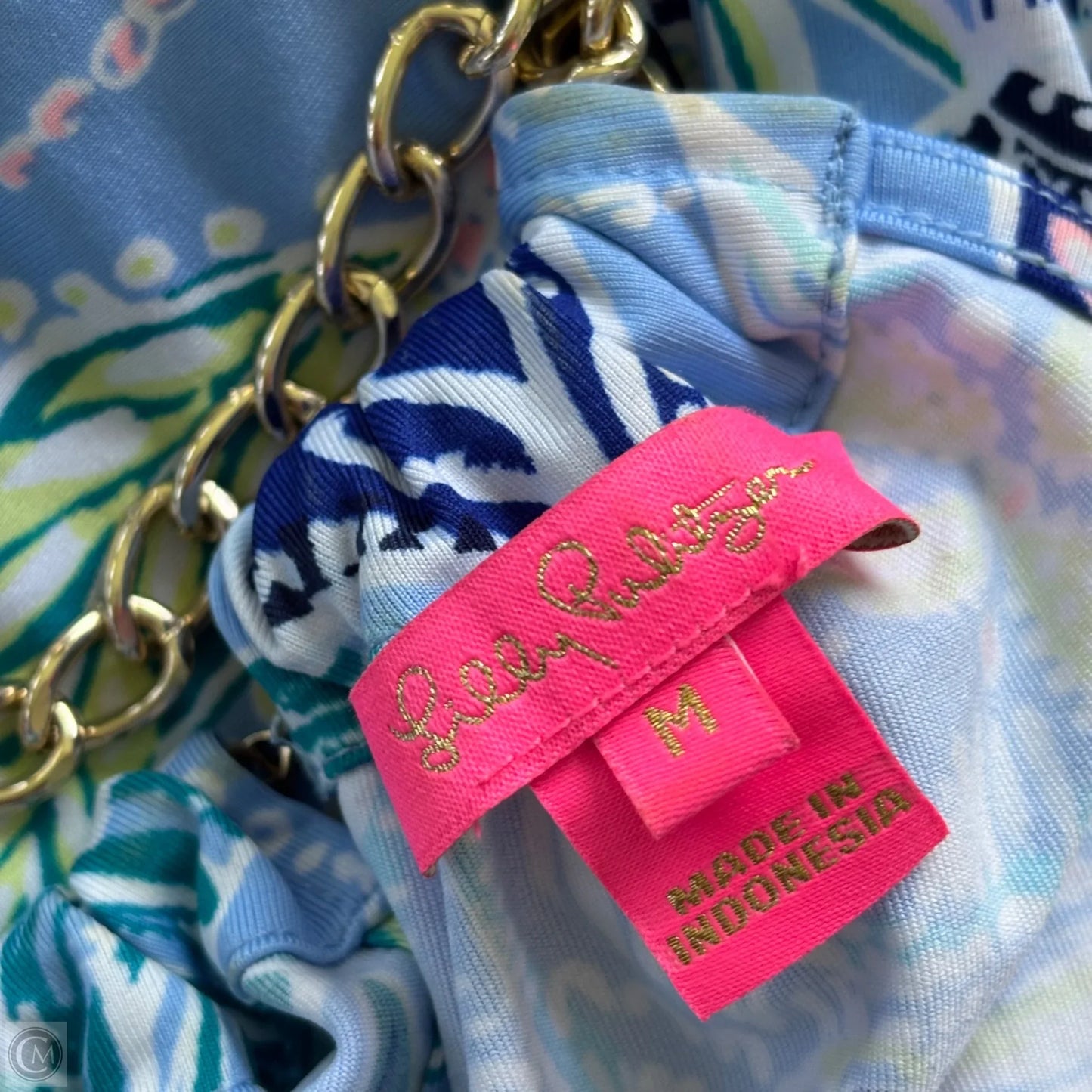 Top Sleeveless Designer By Lilly Pulitzer In Blue, Size: M