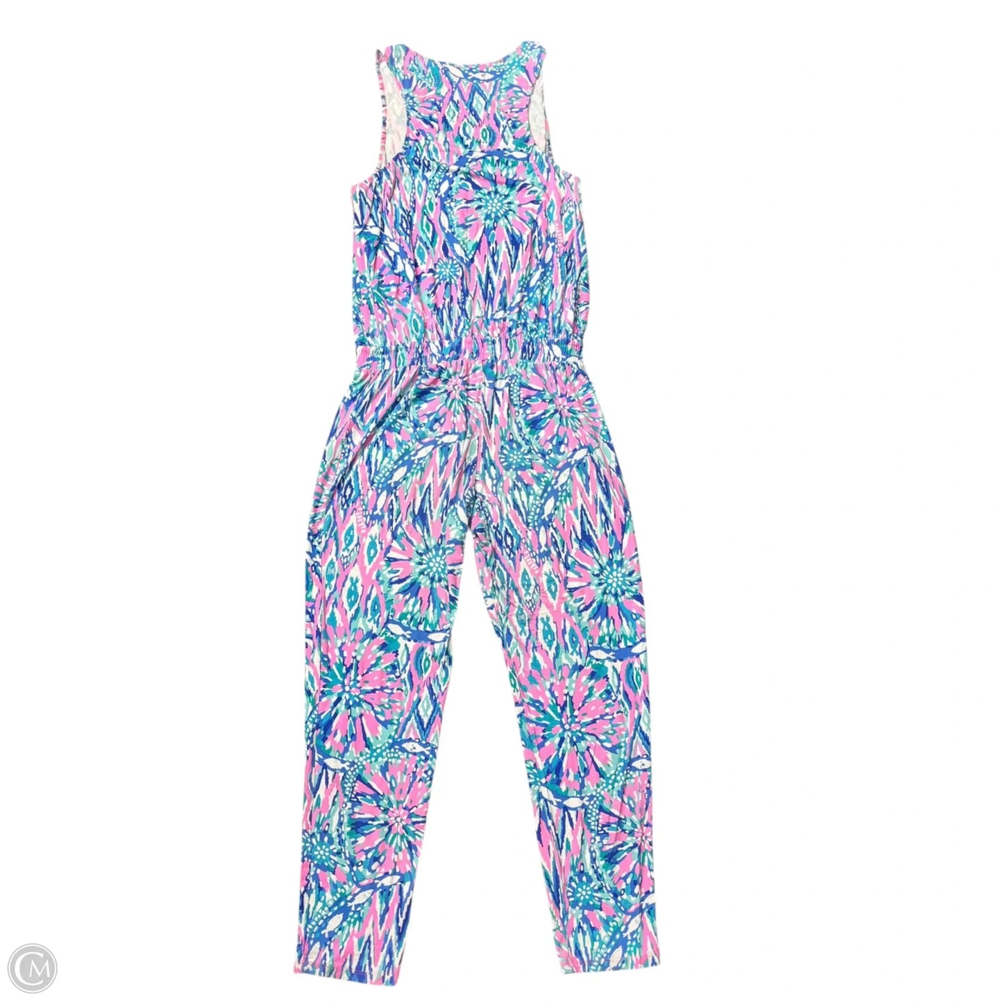 Jumpsuit Designer By Lilly Pulitzer In Blue & Pink, Size: M