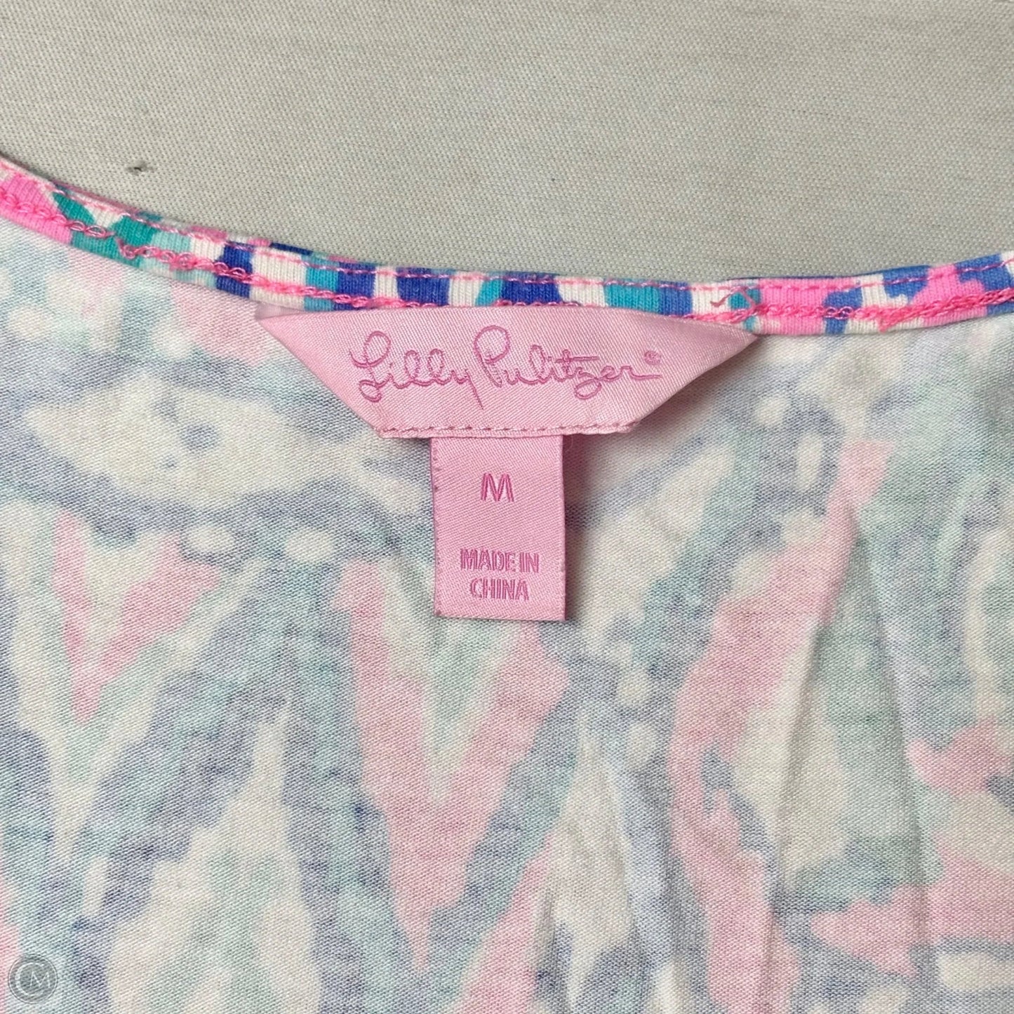 Jumpsuit Designer By Lilly Pulitzer In Blue & Pink, Size: M