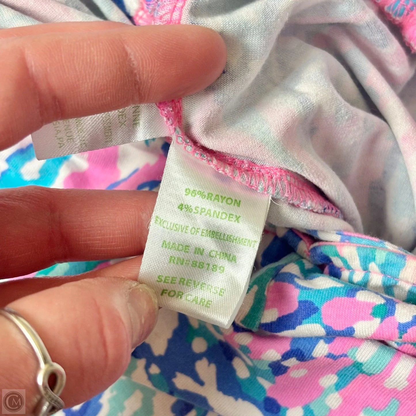 Jumpsuit Designer By Lilly Pulitzer In Blue & Pink, Size: M