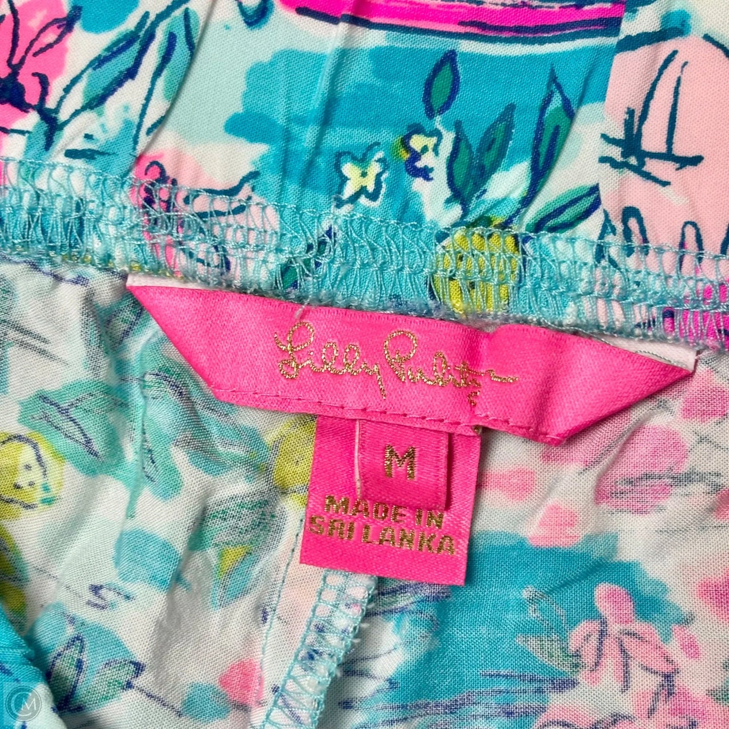 Pants Designer By Lilly Pulitzer In Blue & White, Size: M