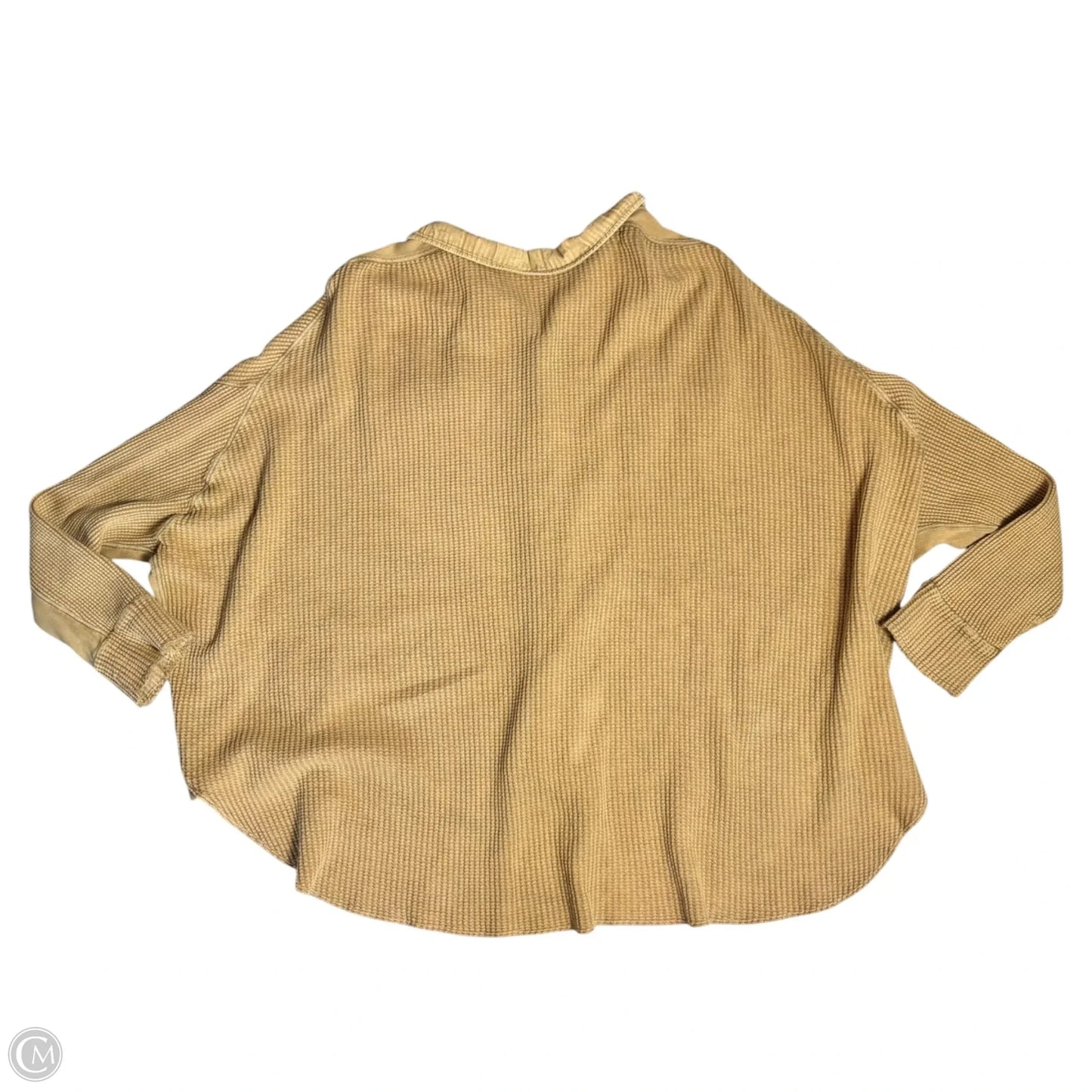 Jacket Shirt By Free People In Tan, Size: M