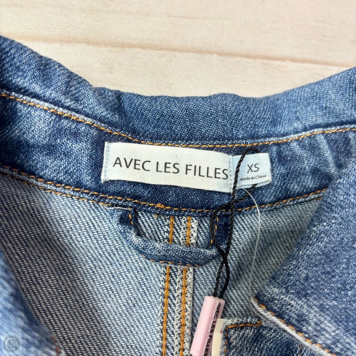 Dress Casual Midi By Avec Les Filles In Blue Denim, Size: Xs