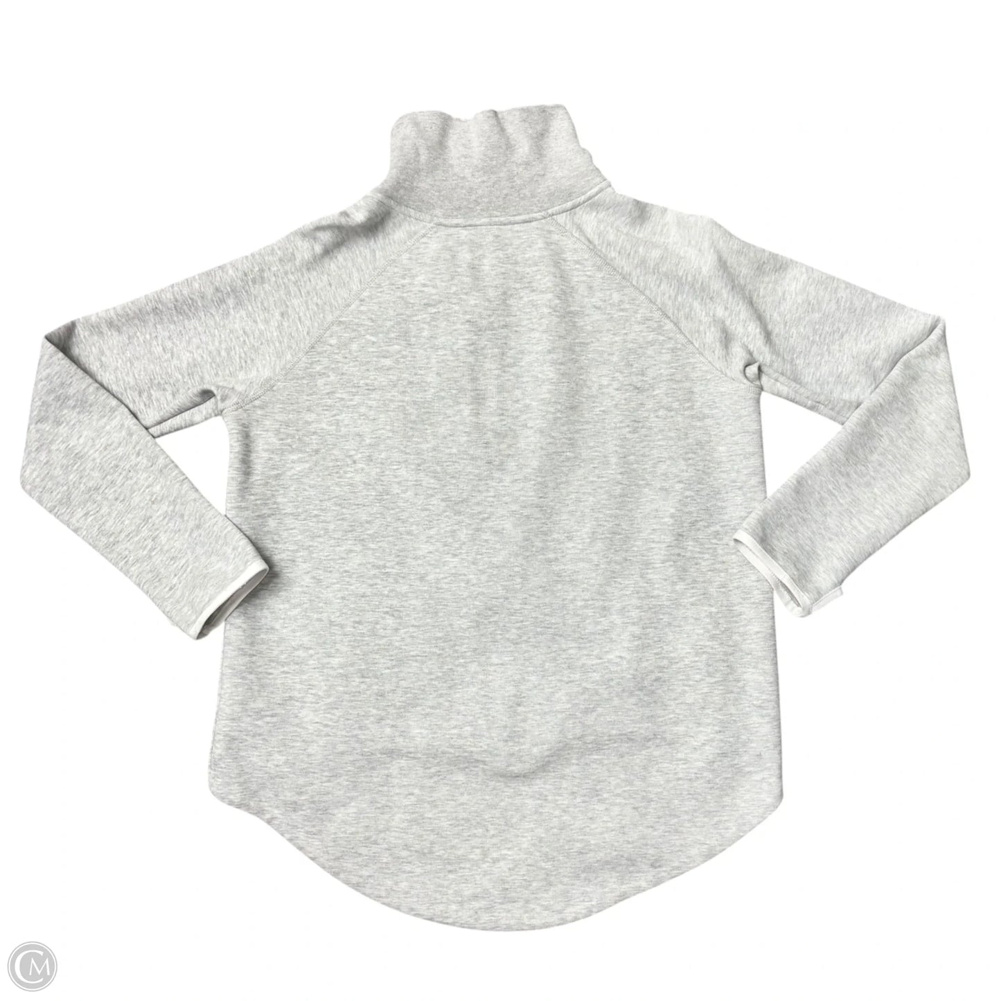 Athletic Jacket By Nike Apparel In Grey, Size: L