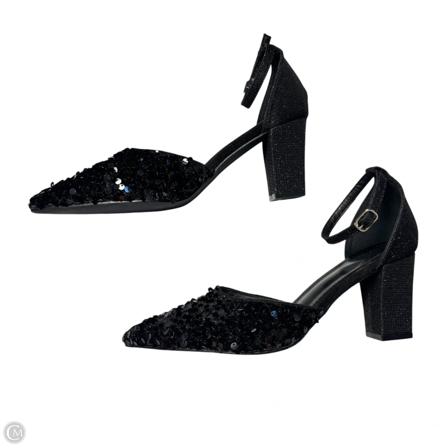 Shoes Heels Kitten In Black, Size: 8.5