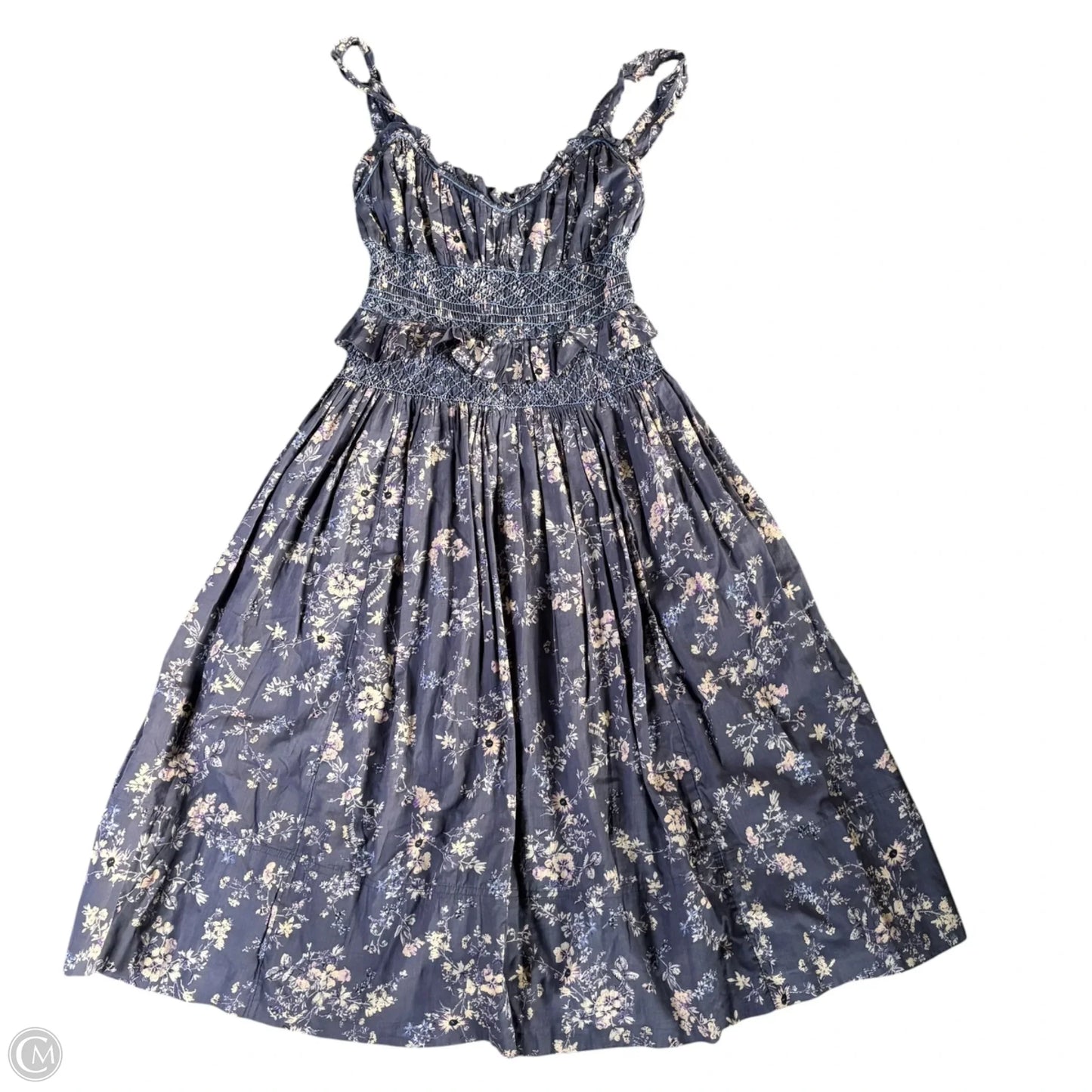 Dress Casual Midi By Anthropologie In Purple, Size: M