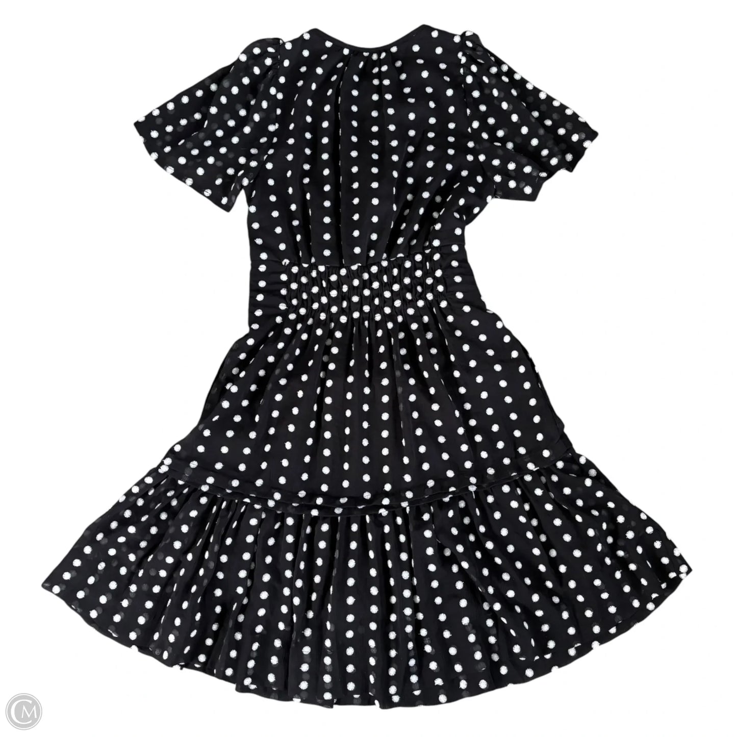 Dress Casual Midi By Anthropologie In Black & White, Size: Xxs