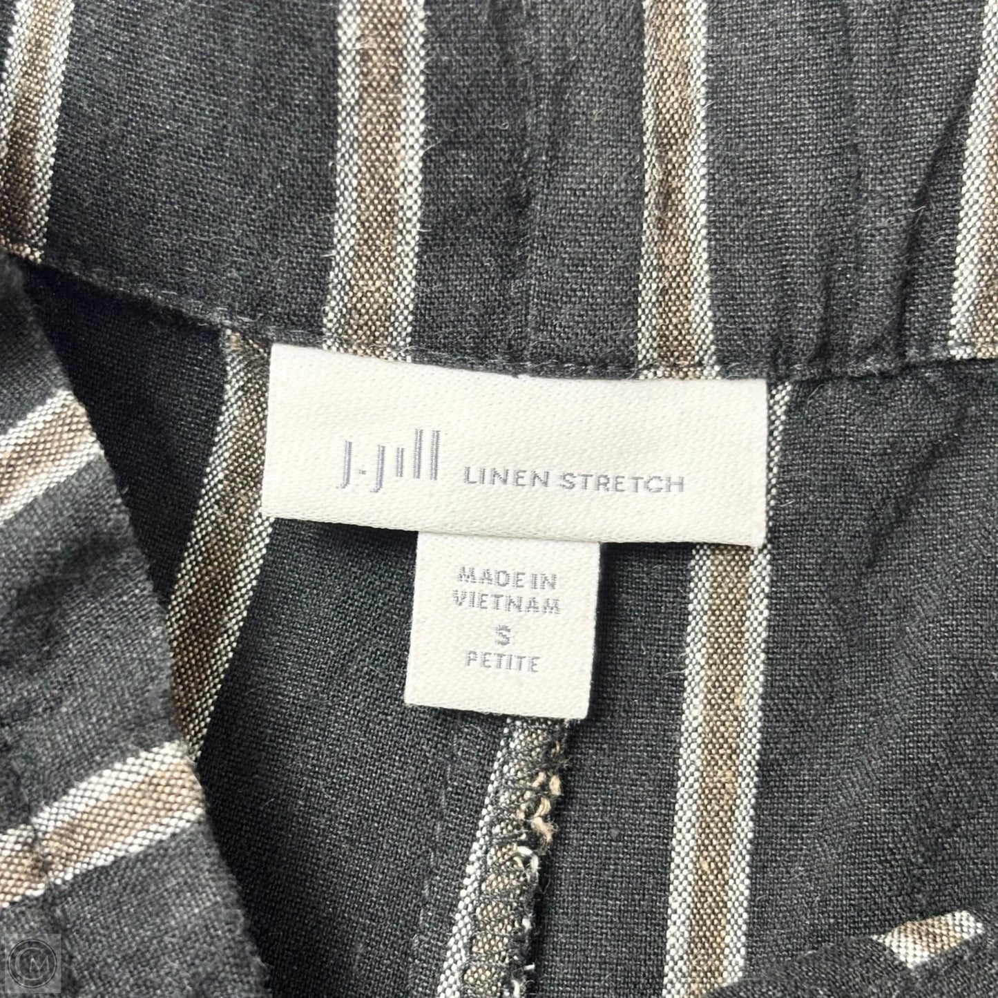 Pants Cropped By J. Jill In Black & Tan, Size: S
