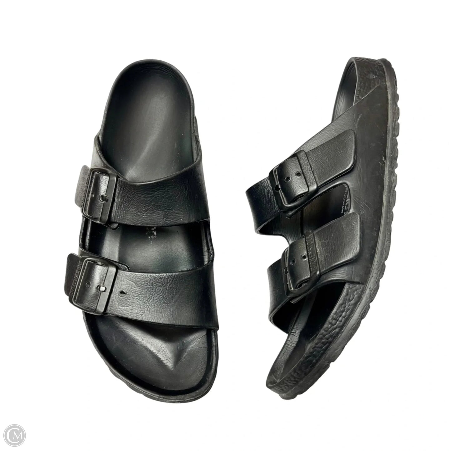 Sandals Flats By Birkenstock In Black, Size: 8