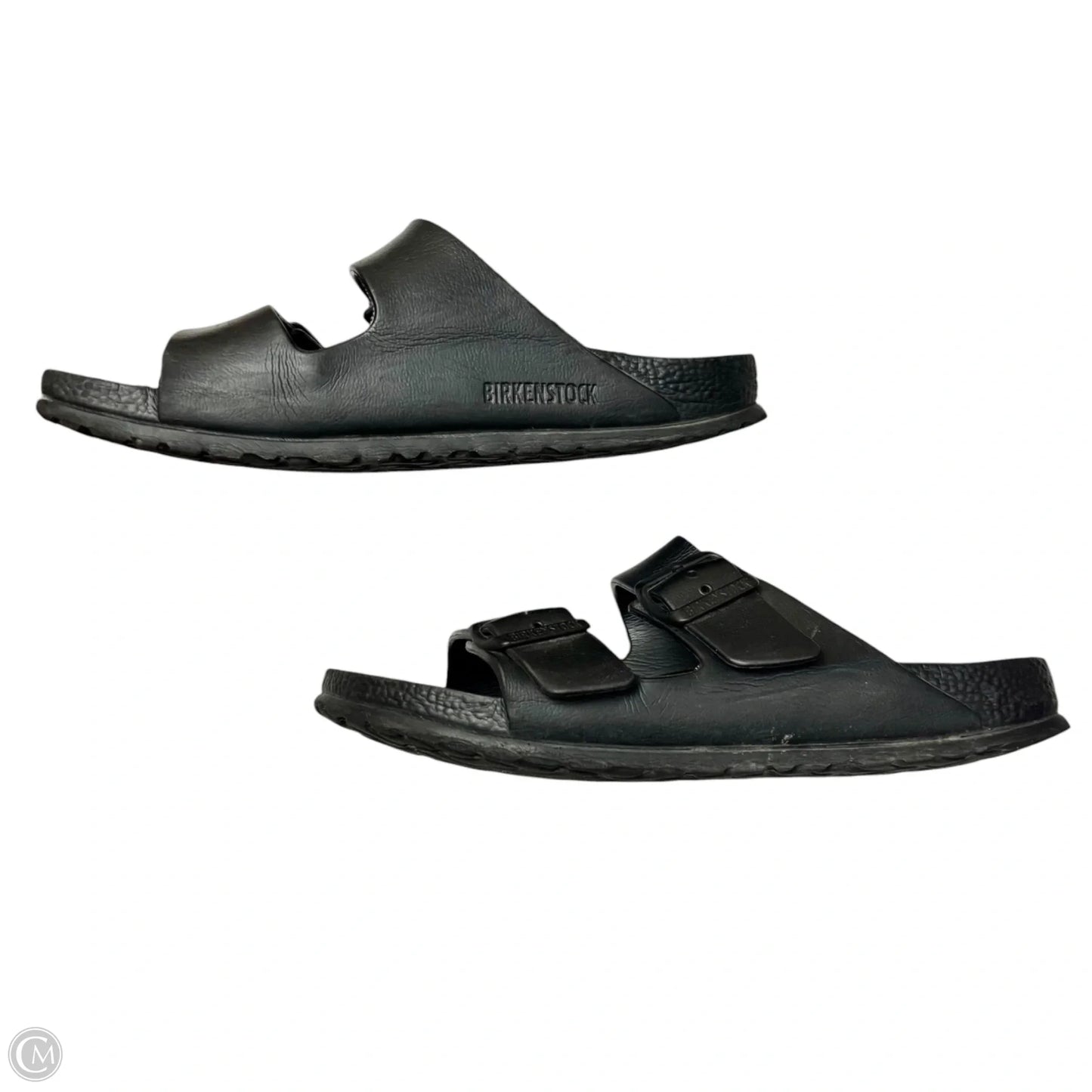 Sandals Flats By Birkenstock In Black, Size: 8