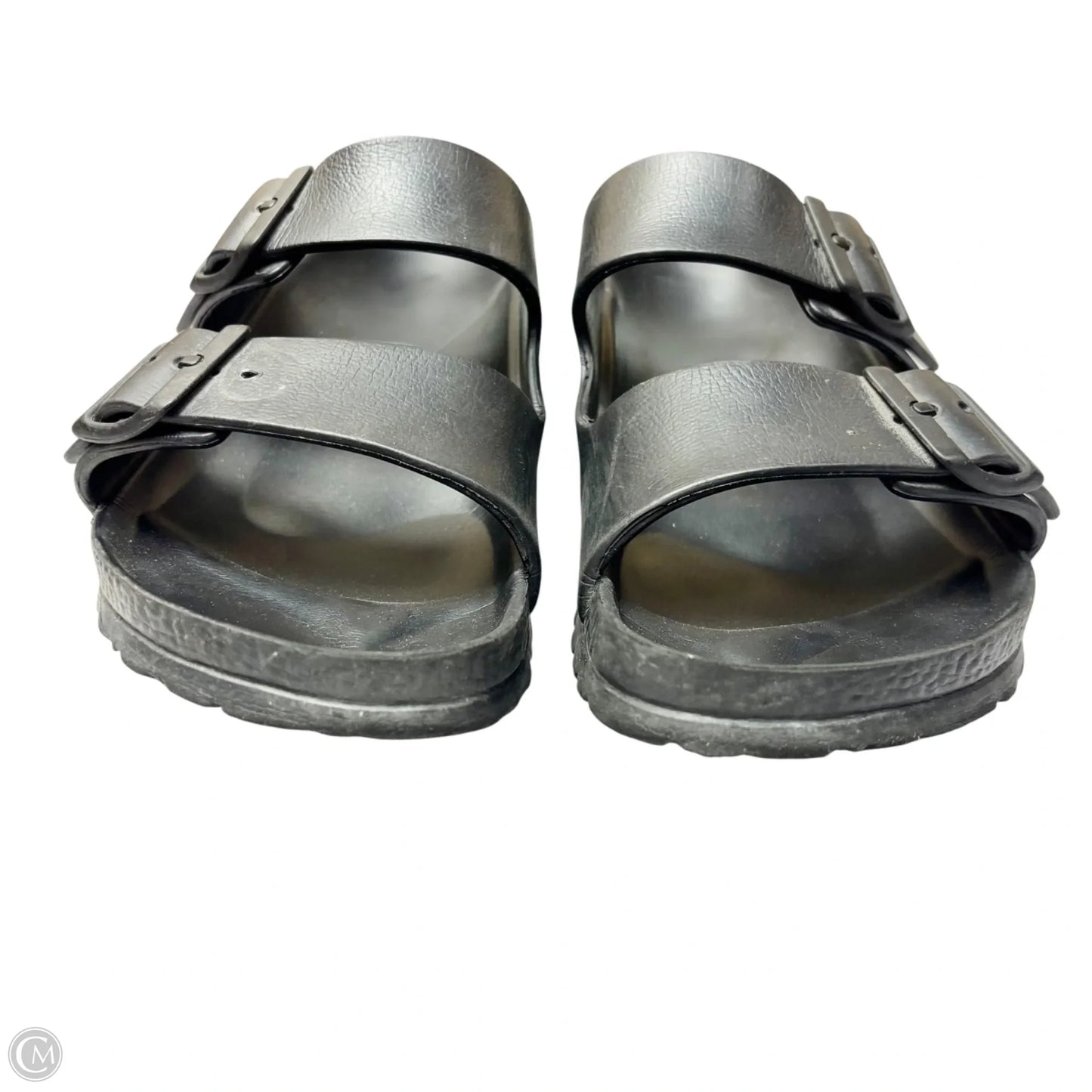 Sandals Flats By Birkenstock In Black, Size: 8
