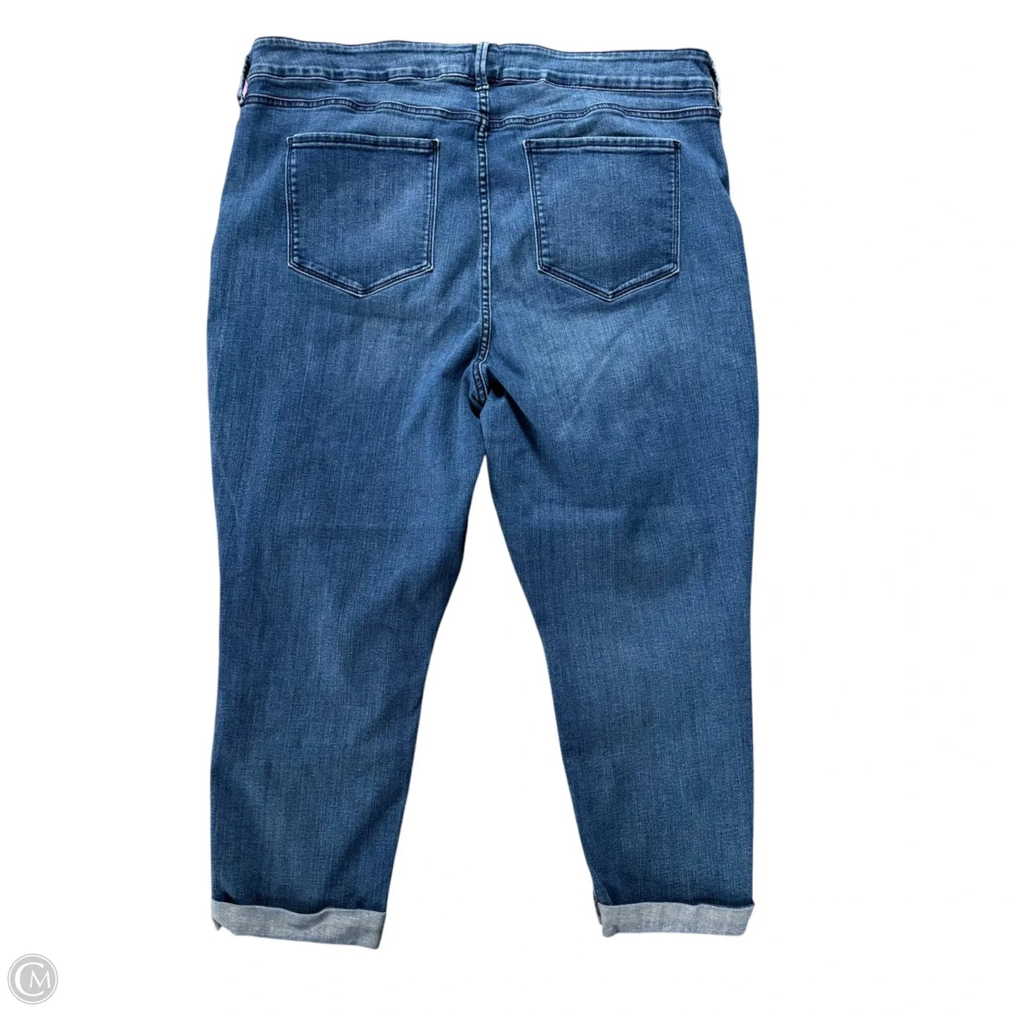 Jeans Cropped By Not Your Daughters Jeans In Blue Denim, Size: 2x