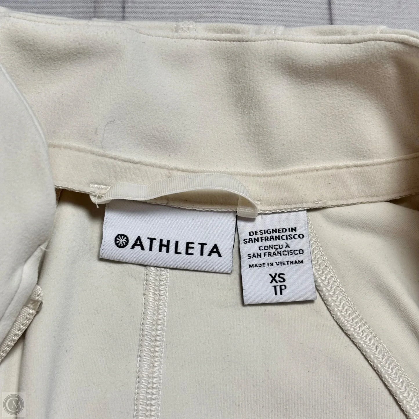 Athletic Jacket By Athleta In Cream, Size: Xs