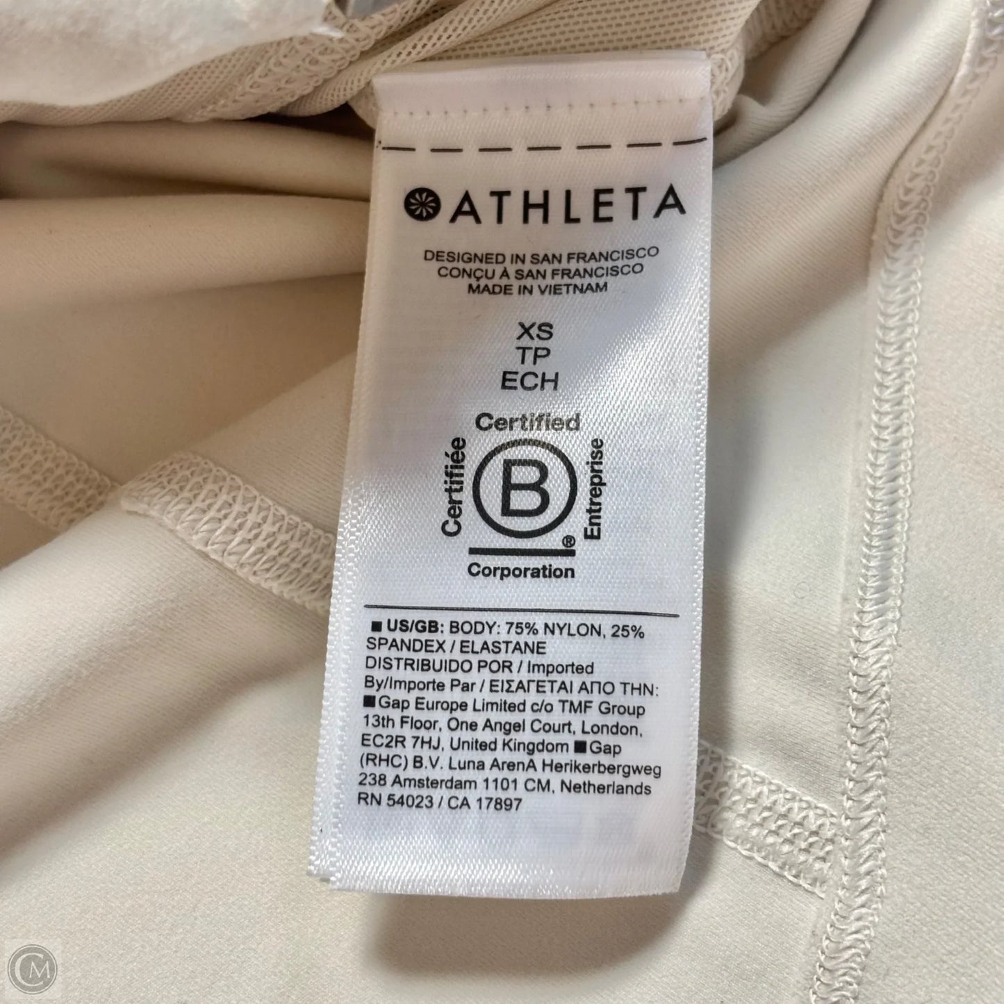 Athletic Jacket By Athleta In Cream, Size: Xs