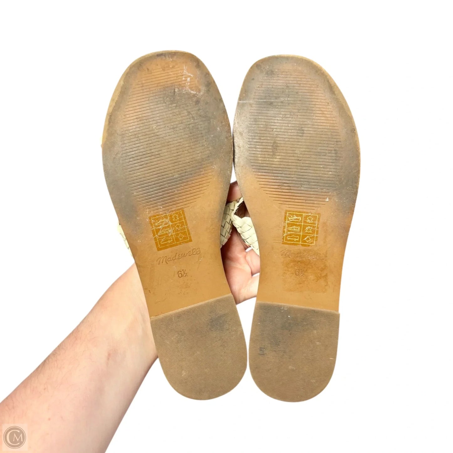 Sandals Flats By Madewell In Brown & Cream, Size: 6.5