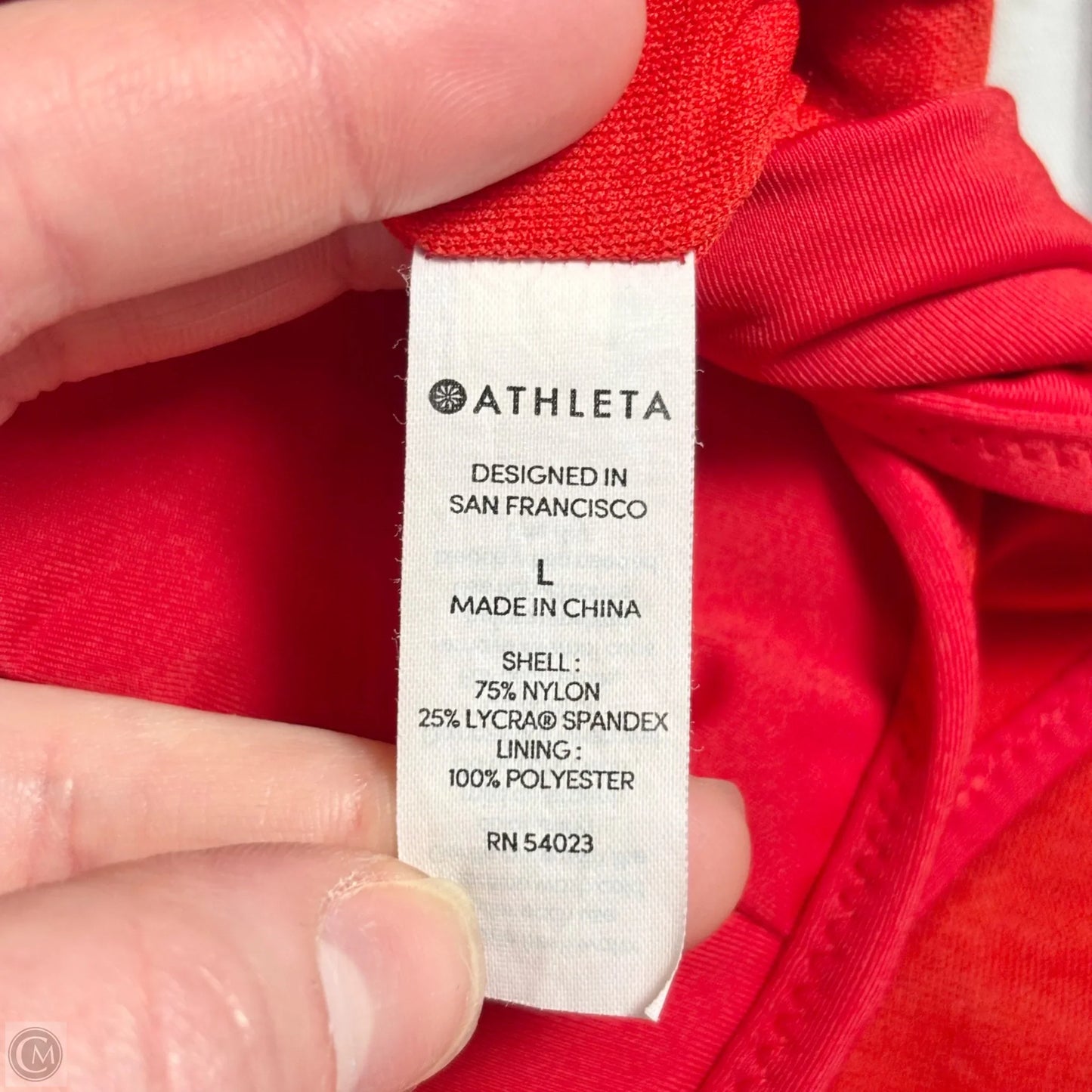 Athletic Bra By Athleta In Red, Size: L