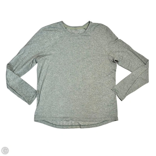 Athletic Top Long Sleeve Crewneck By Lululemon In Green, Size: M